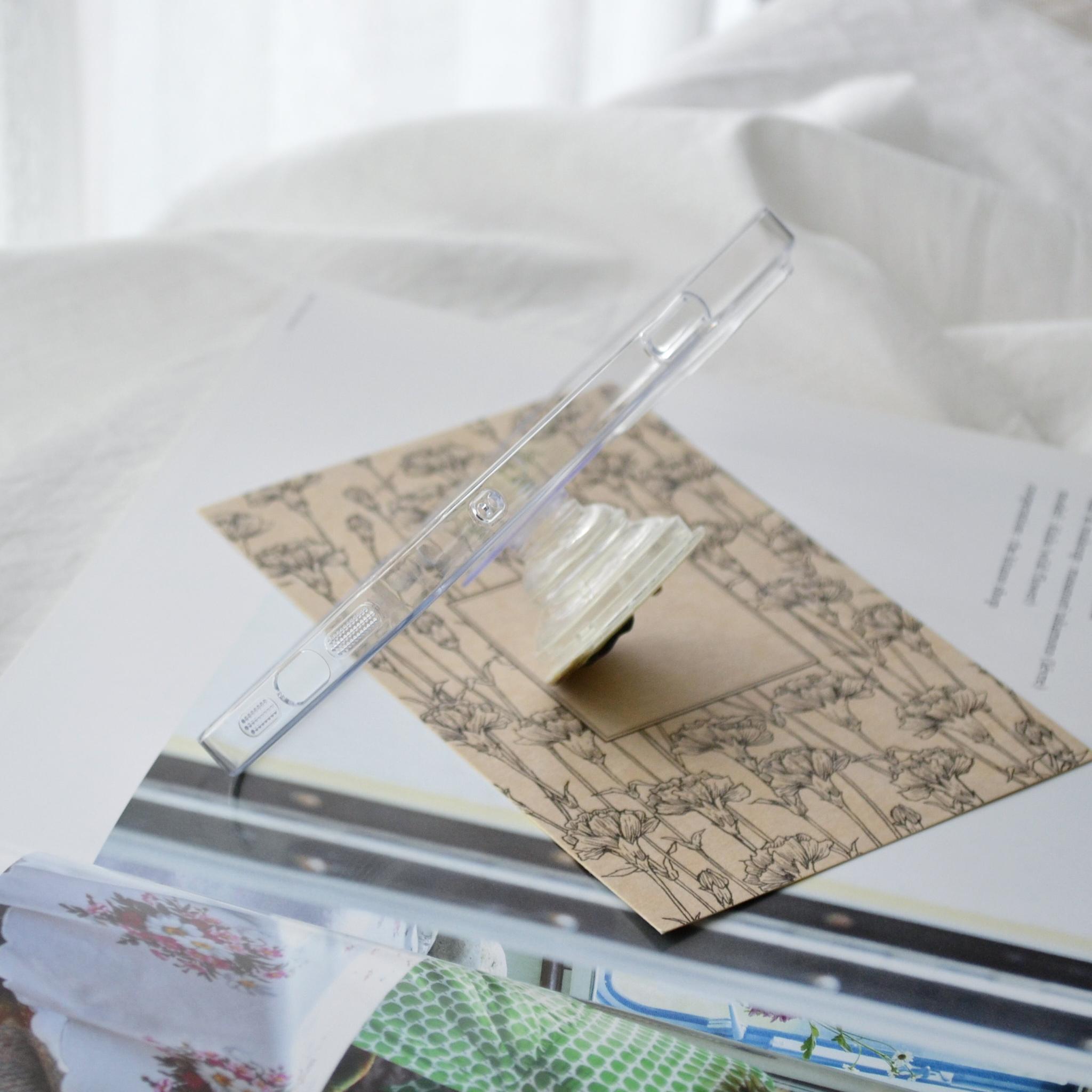 専用ページ『あの星と僕』猫と月の透明なスマホグリップ　全機種のスマホケースに使えます。 | 9枚目