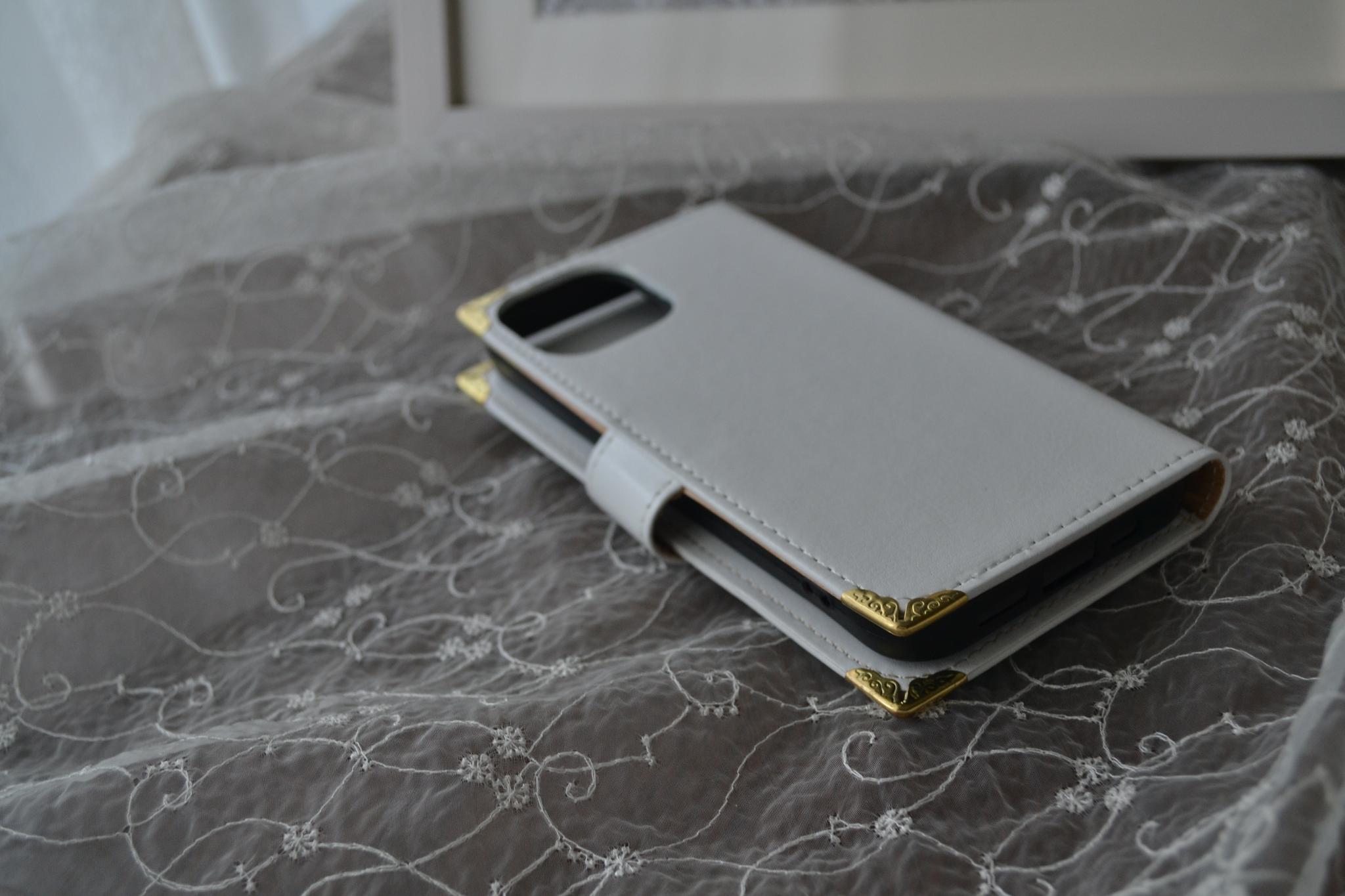 手帳型スマホケース『猫の思い出』白×水色　Kitten Blue デコレーションカバー 全機種対応◎ | 16枚目