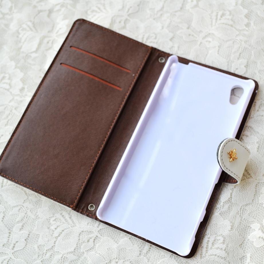 手帳型→ベージュケースへ変更『音楽と猫』音符と猫が楽しく遊ぶ！全機種可能 | 3枚目