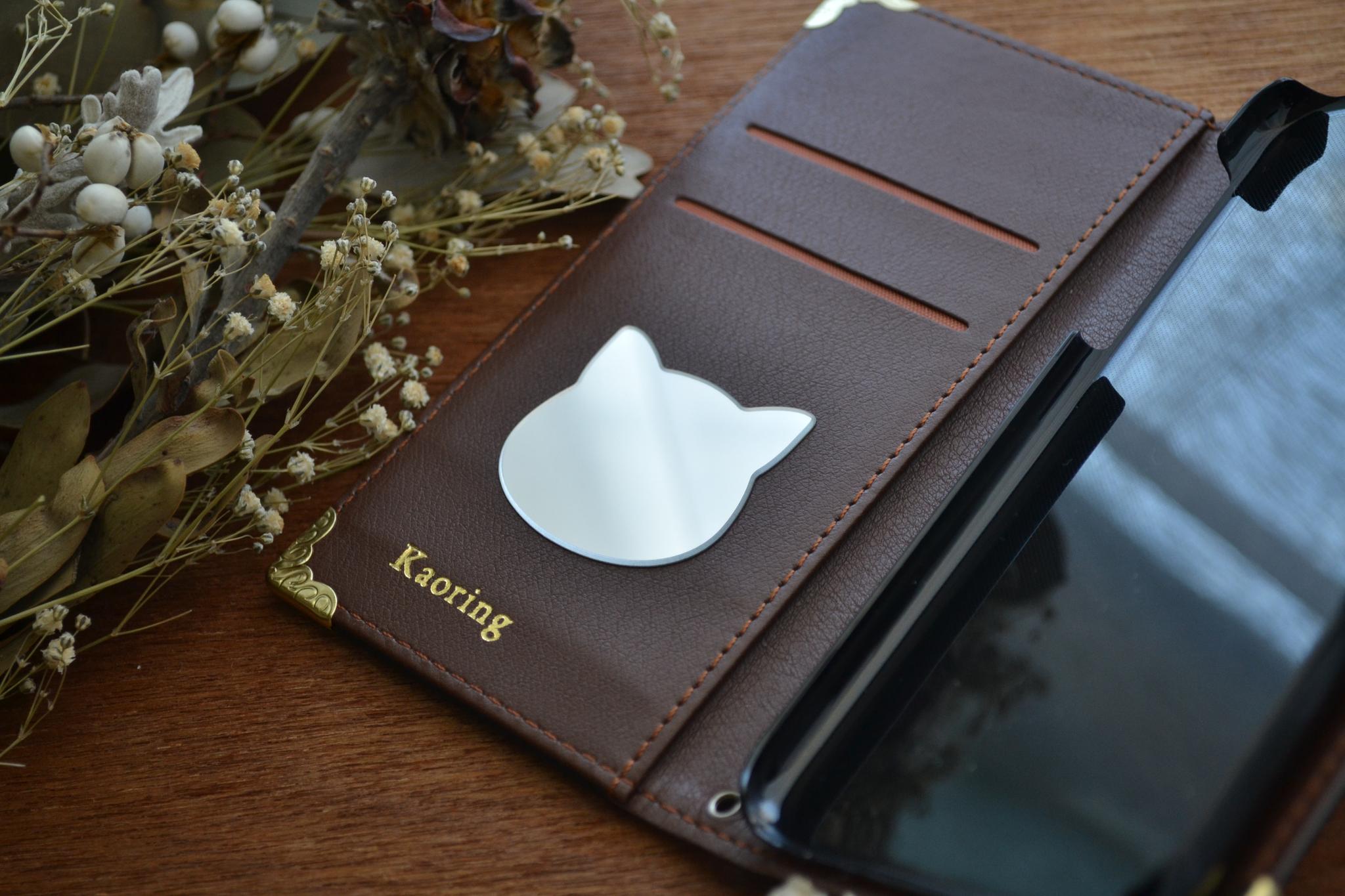 傷が目立ちにくい！手帳型スマホケース『蝶と青い月』スタンド機能付 全機種注文可能 | 8枚目